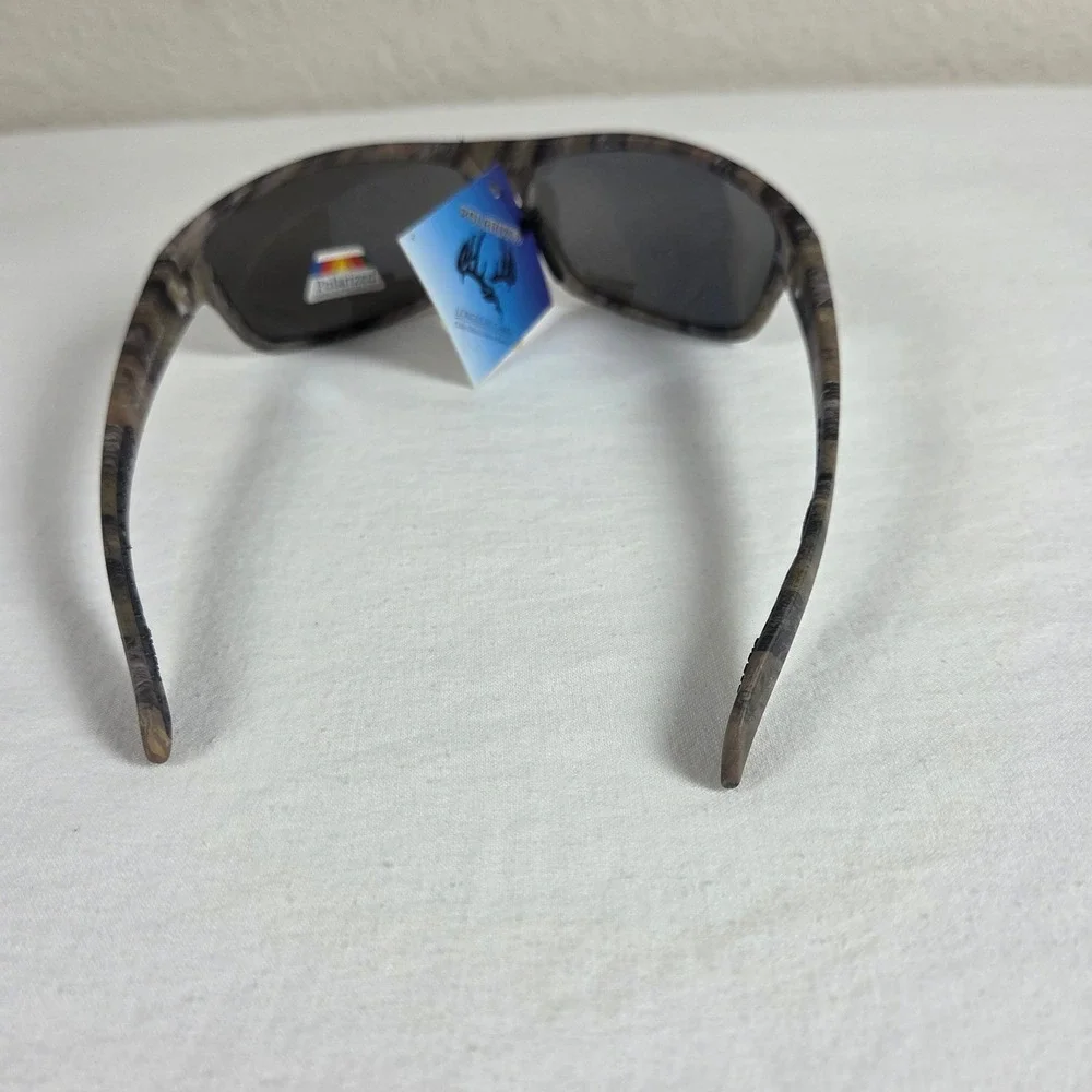 Fierce Polarized Sunglasses Longleaf Camo Blue Mirror Lens Hunting Fishing NEW